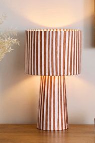 Suzie Striped Table Lamp