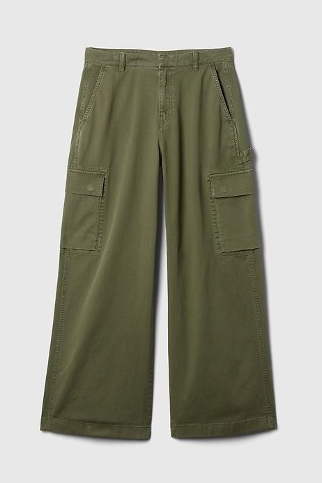 Gap Mid Rise Cargo Baggy Khakis