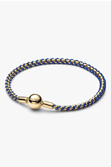 Pandora, Blue Cord Box Chain Bracelet