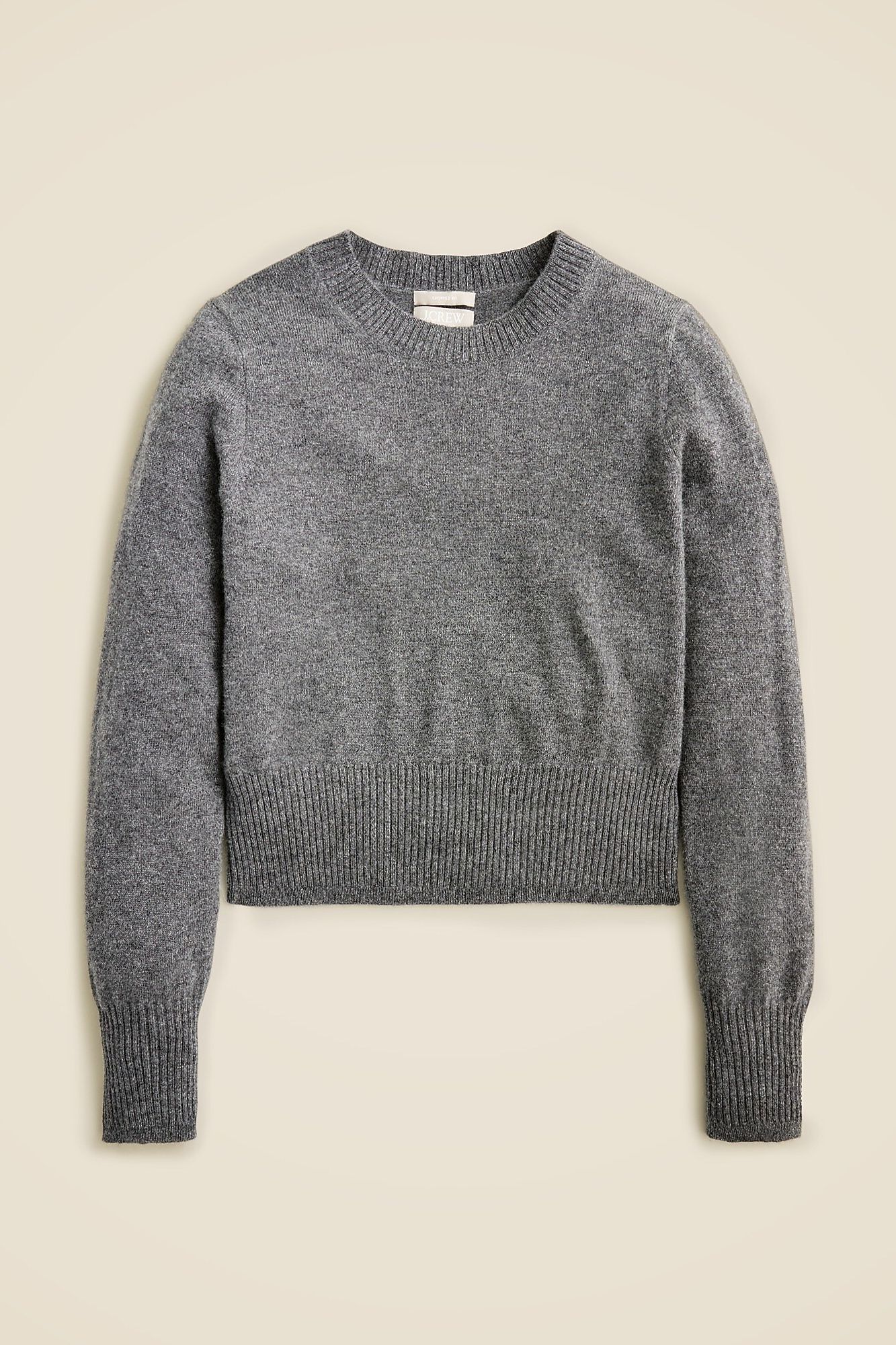 jcrew, Cashmere Shrunken Crewneck Sweater