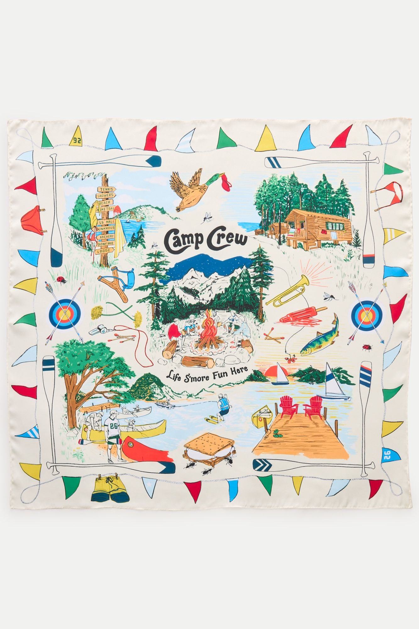 J.Crew , Camp Crew Silk Bandana