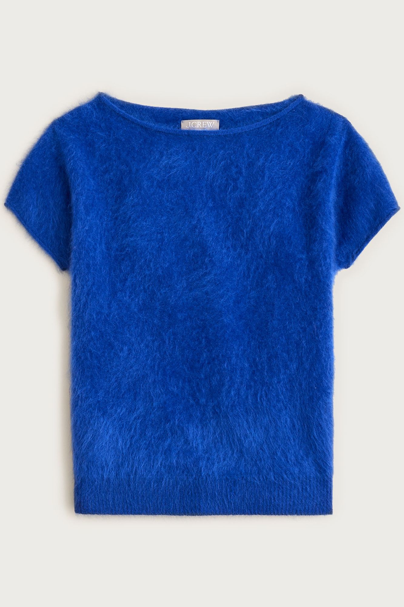 Brushed Cashmere Boatneck T-Shirt