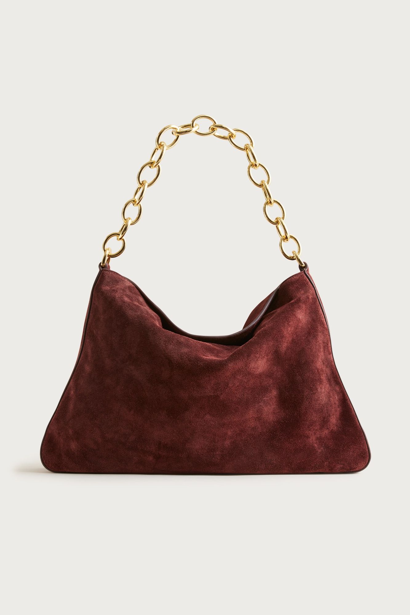 Berkeley Chainlink Shoulder Bag in Suede