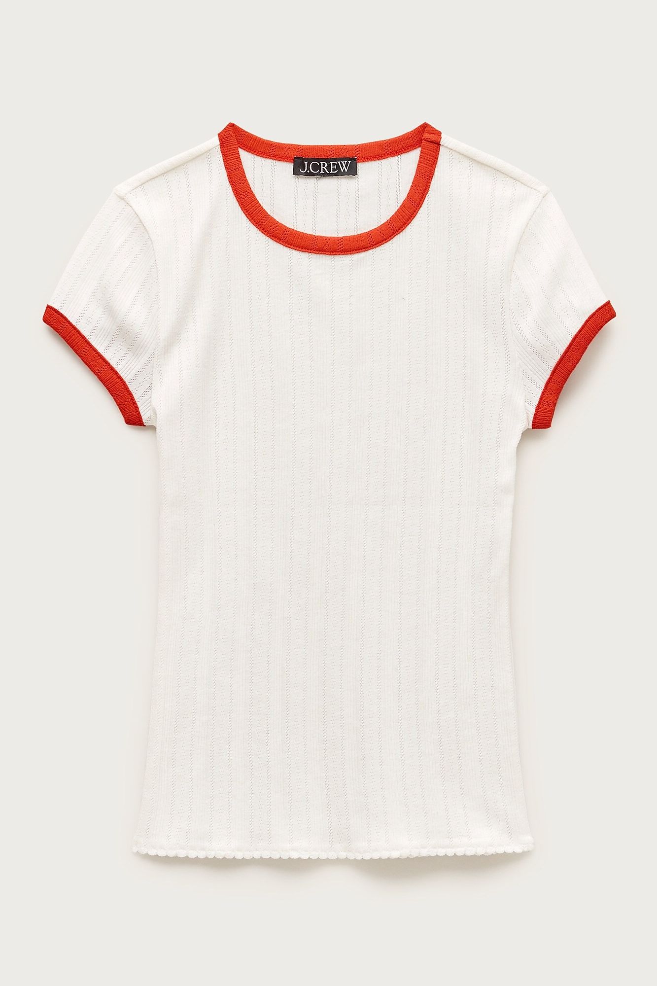 J.Crew, Pointelle Short-Sleeve T-Shirt