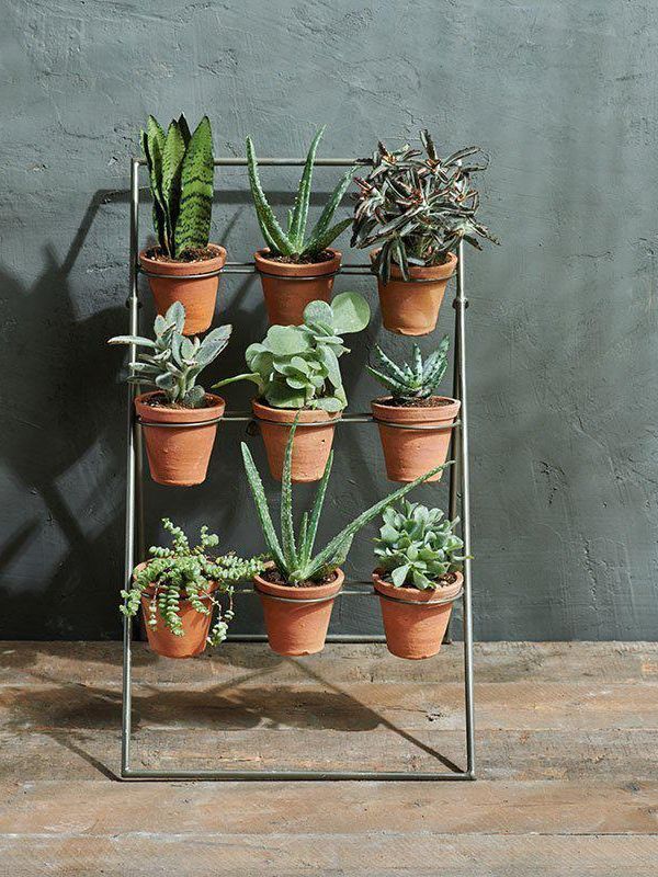 Jara Terracotta Planter Stand - One Size / Terracotta &amp;amp; Iron
