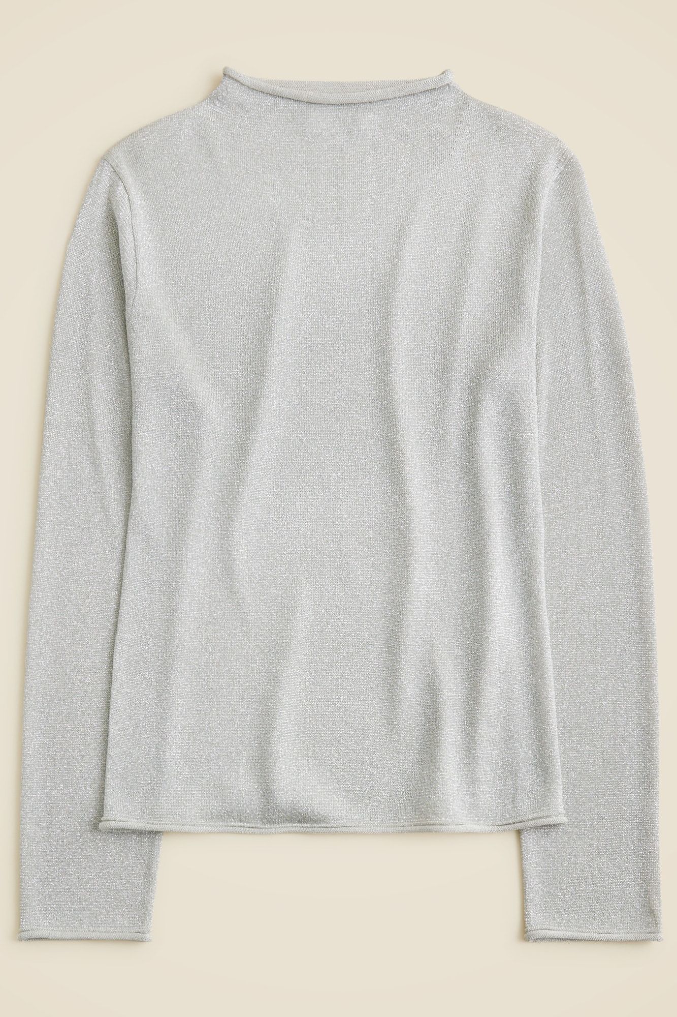 Metallic Mockneck Sweater
