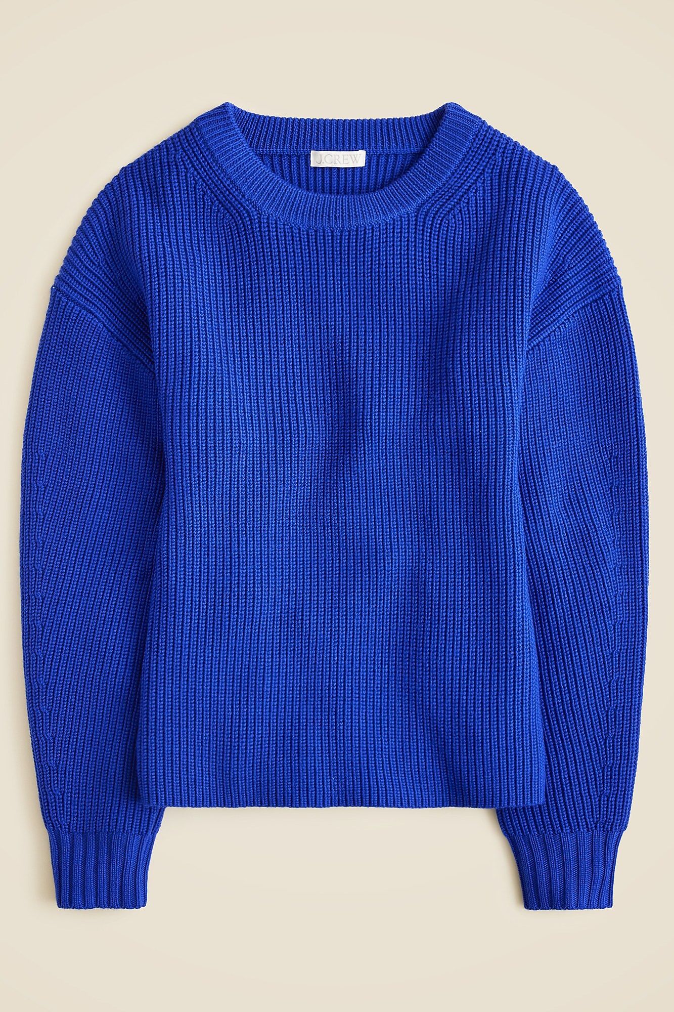 J.Crew, Fitted-Waist Crewneck Sweater in Ribbed Merino Wool (Was $178)
