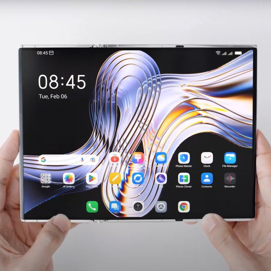 TECNO unveils innovative tri-fold phone thinner than the Galaxy Z