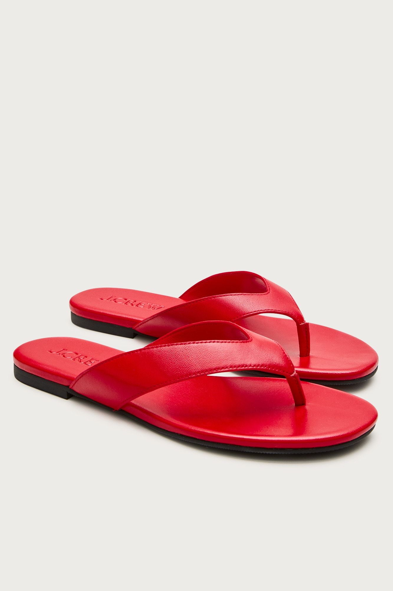 Audrey Slim Thong Sandals in Leather