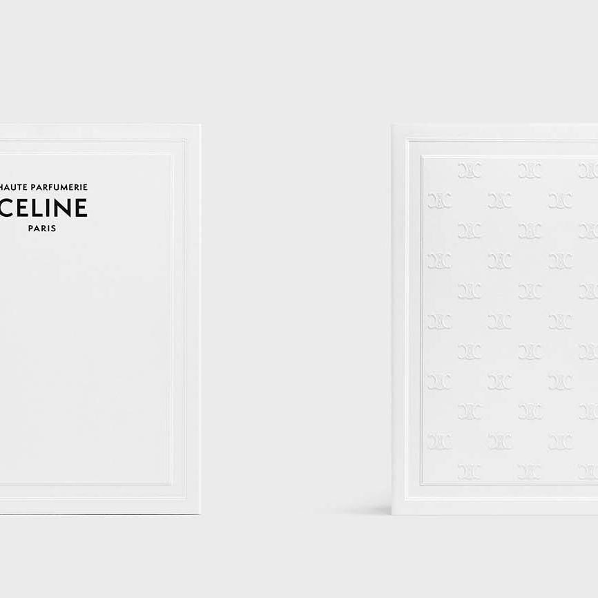 -CELINE- HAUTE PARFUMERIE ホワイトディスプレイ Celine Haute Parfumerie new scented paper and travel spray