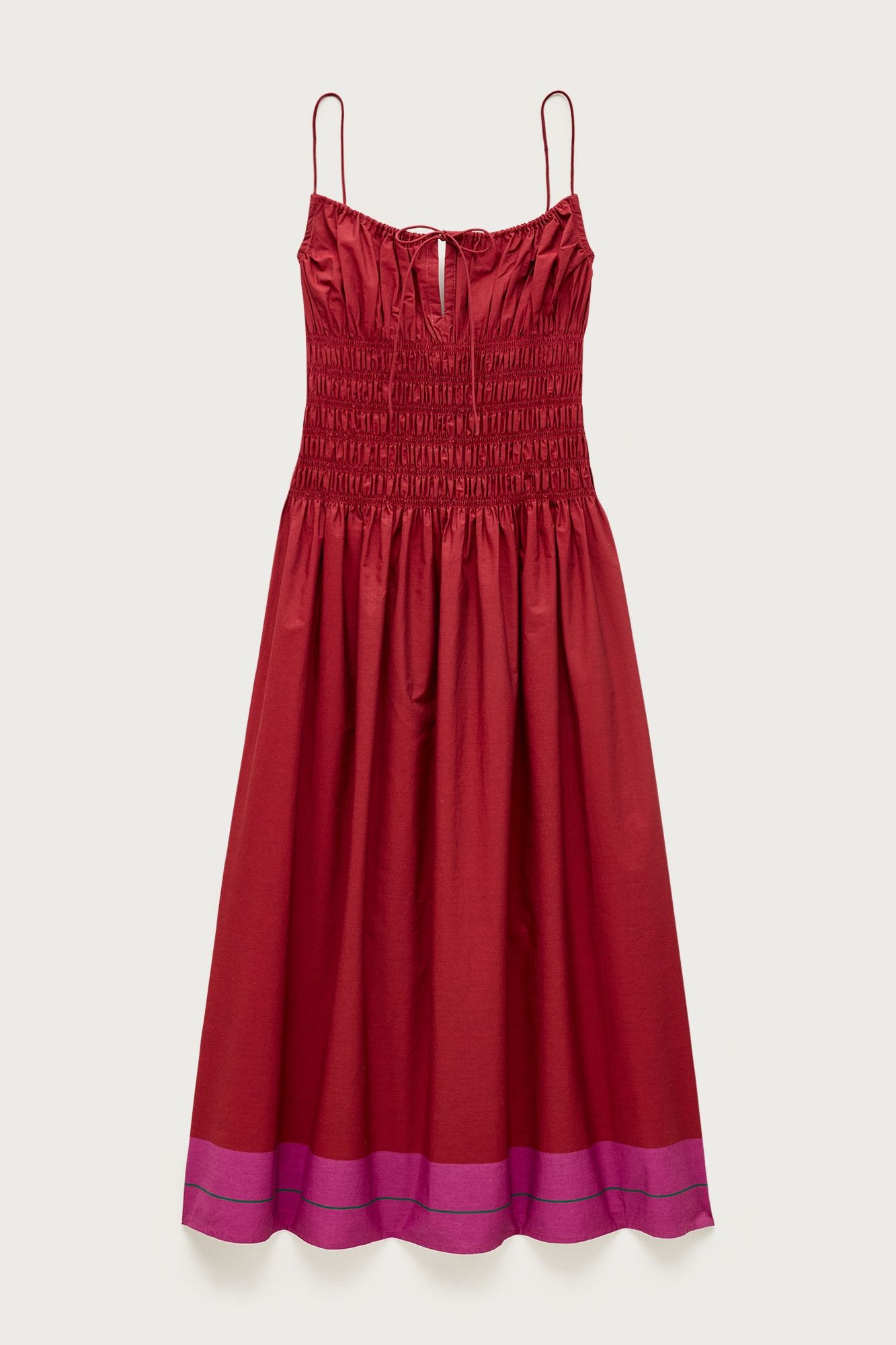 Reverie Dress in Colorblock Cotton Poplin