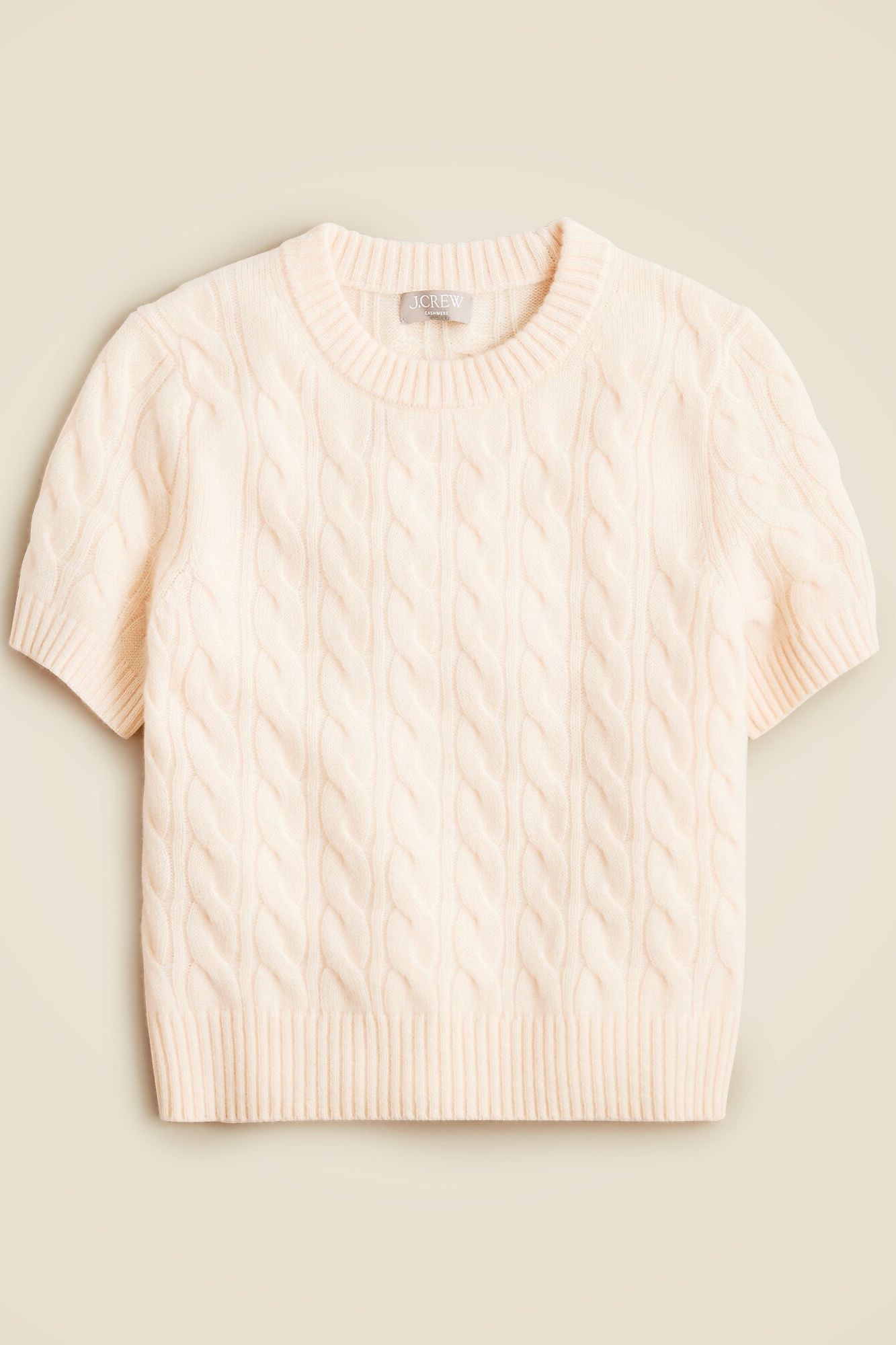 J.Crew, Cashmere Cable-Knit T-Shirt (Was $168)