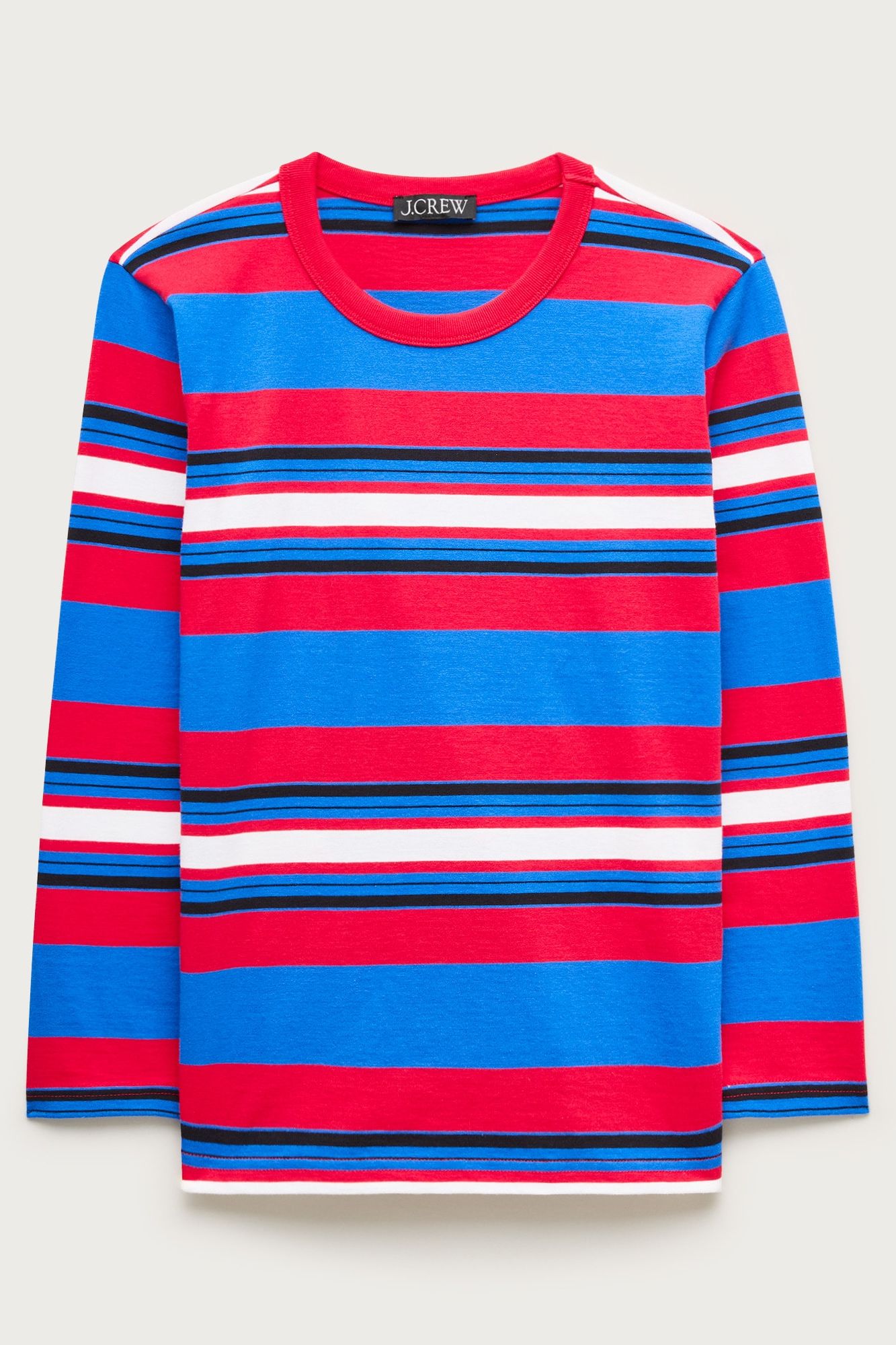 J.Crew, Boyfriend Jersey Ballet-Sleeve Top in Stripe