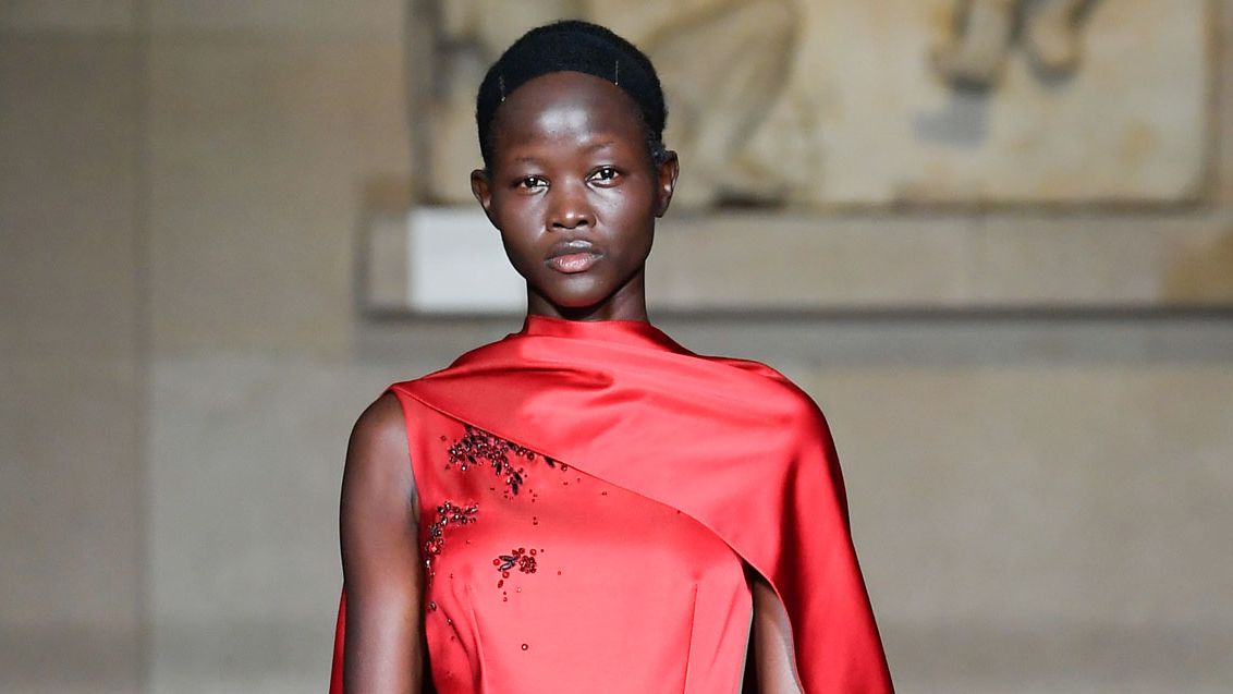 off the runway dresses Best From New York Fashion Week (Off the Shoulder Dress)|Best Runway Dresses M