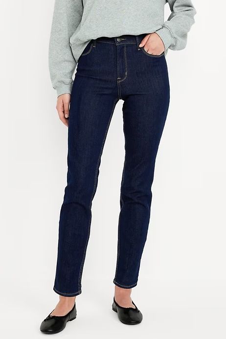 Old Navy, High-Waisted Wow Straight Ankle Jeans (Were $37)