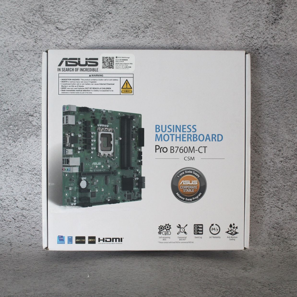 Pro B760M-CT-CSM｜Motherboards｜ASUS Canada