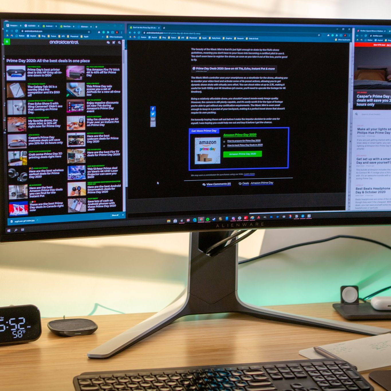 Save $350 on the Alienware AW3420DW Curved Monitor for the best
