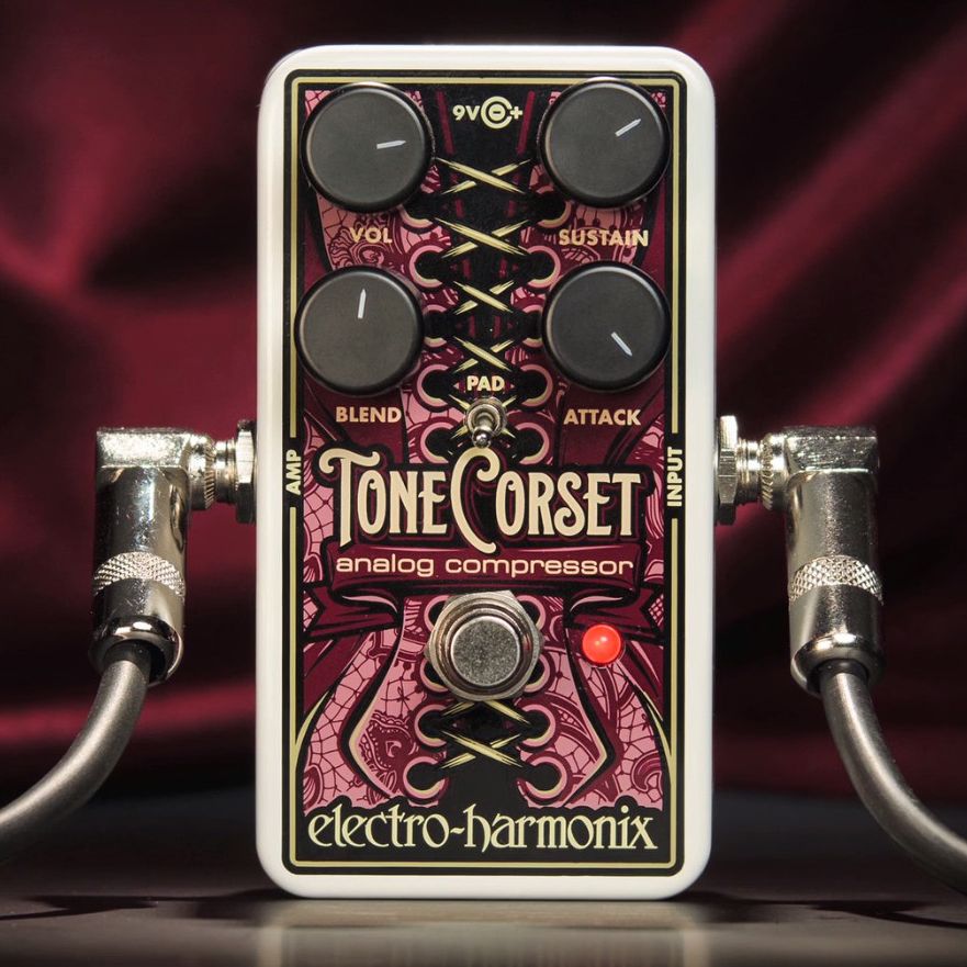 Electro-Harmonix wants to squeeze its Tone Corset compressor pedal