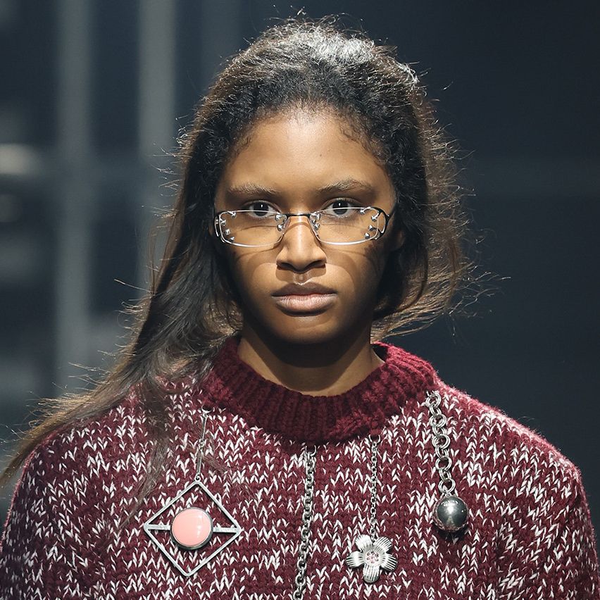 Prada A/W25's beauty look confronted the big tech algorithm | Wallpaper