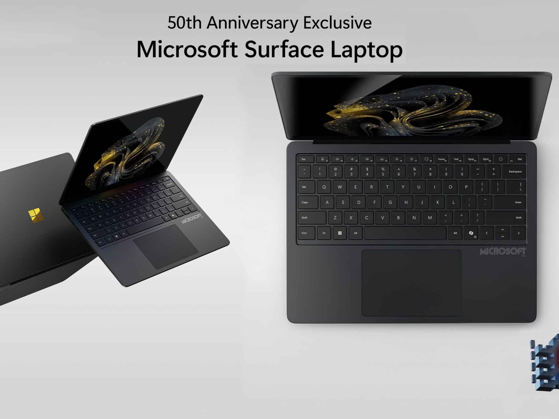 Microsoft unveiled a breathtaking 50th-anniversary Surface Laptop