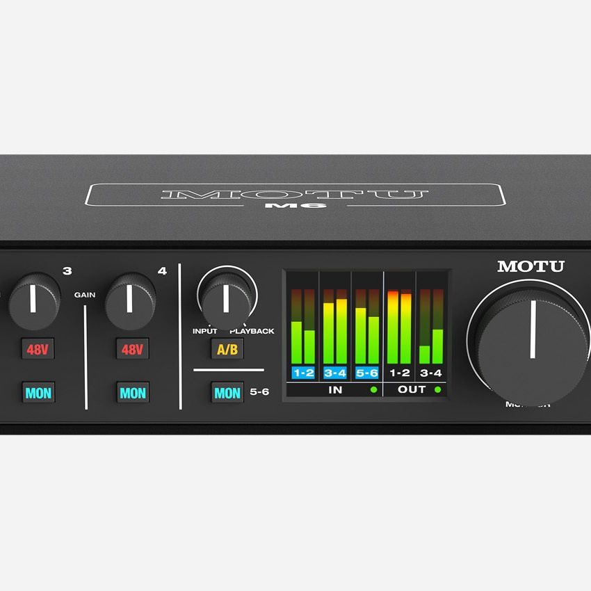 DTM・DAW MOTU M6 MOTU M6 6x4 USB-C Audio Interface with Studio-Quality Sound