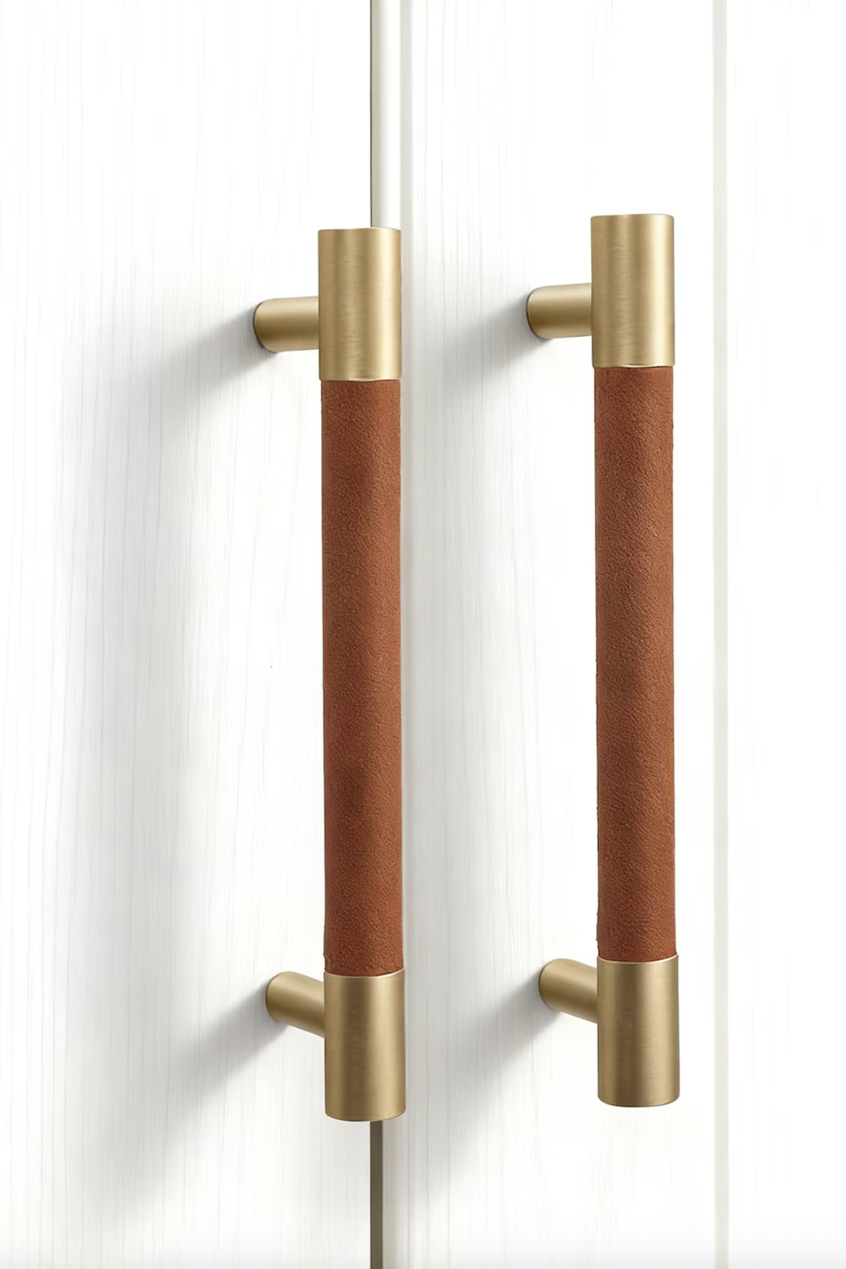 leather cabinet handles