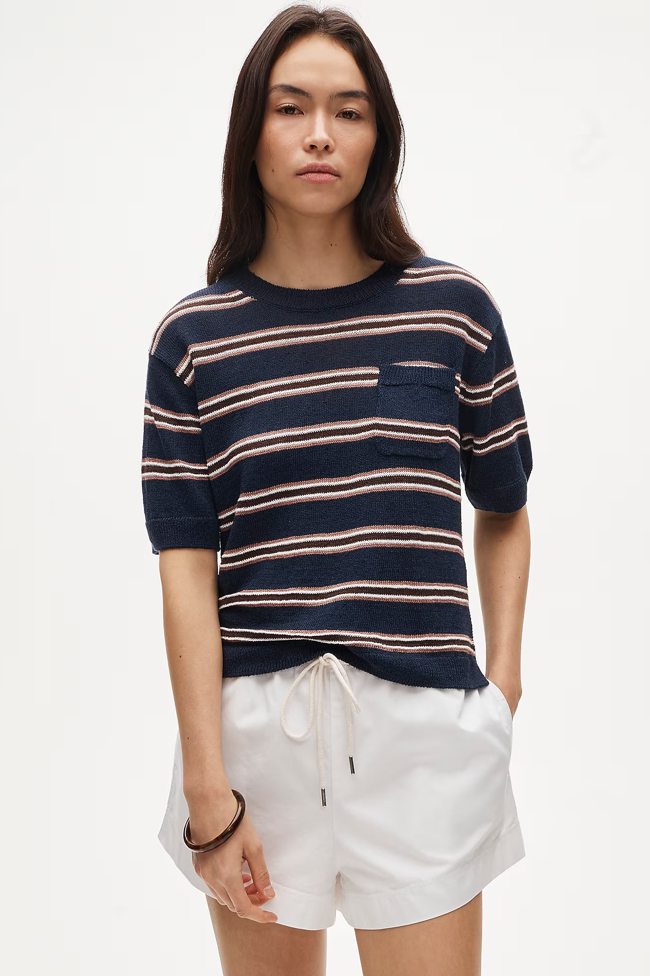 J.Crew, Relaxed Pocket Sweater-Tee in Stripe