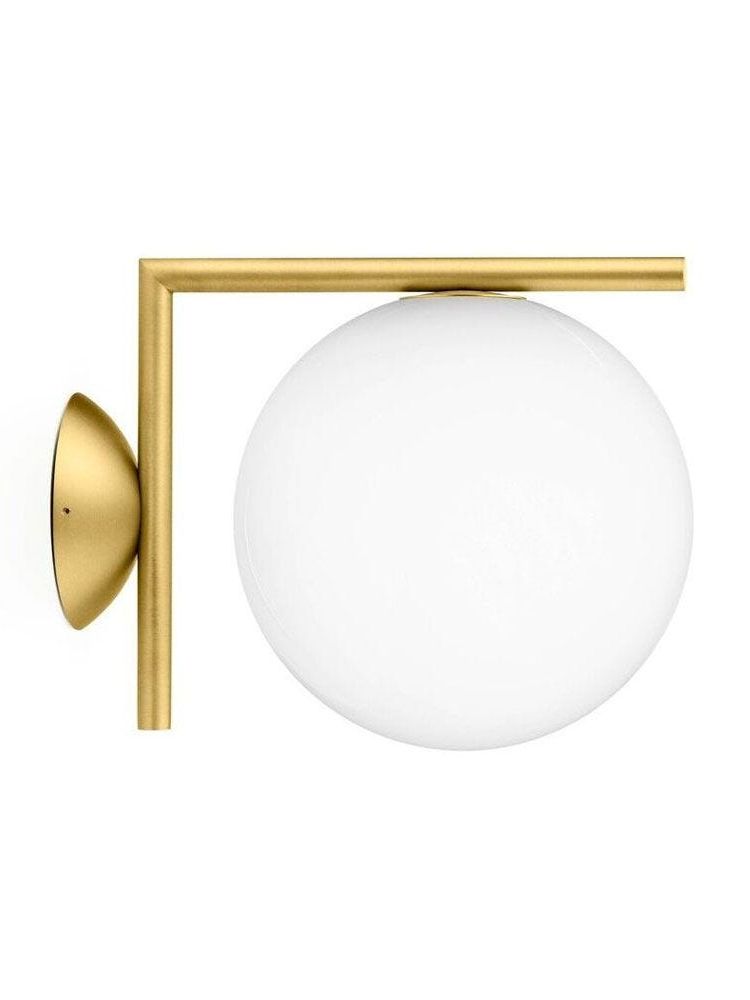 Ic W1 Wall Light Brushed Brass