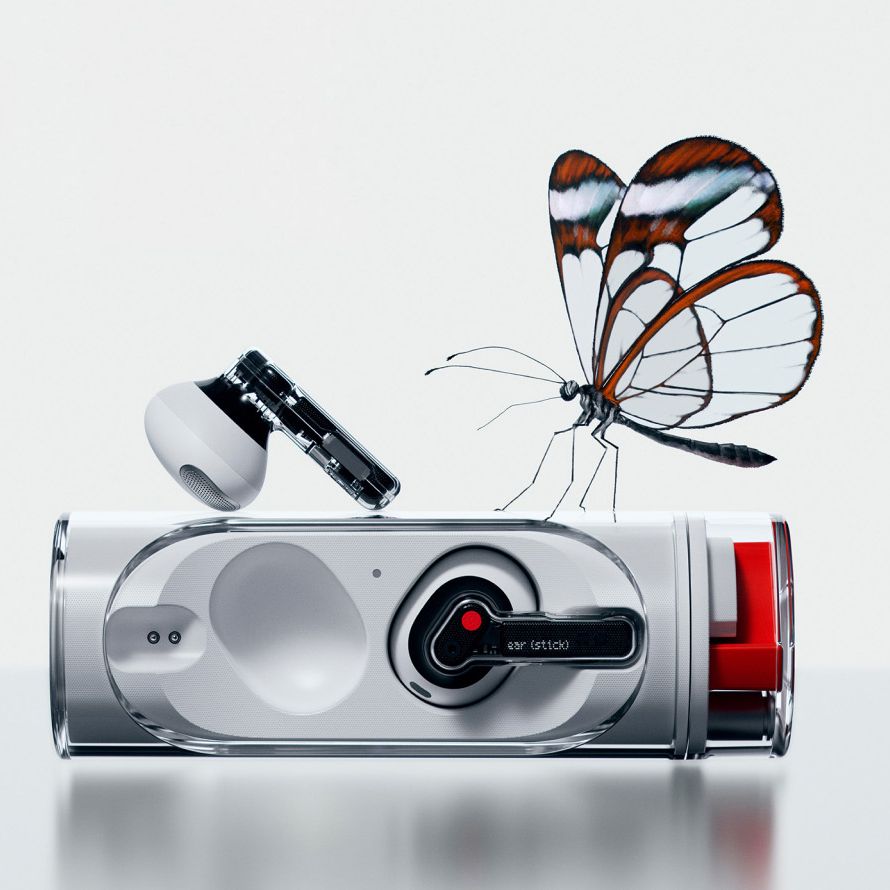Nothing Ear (stick) is here with a familiar see-through design for