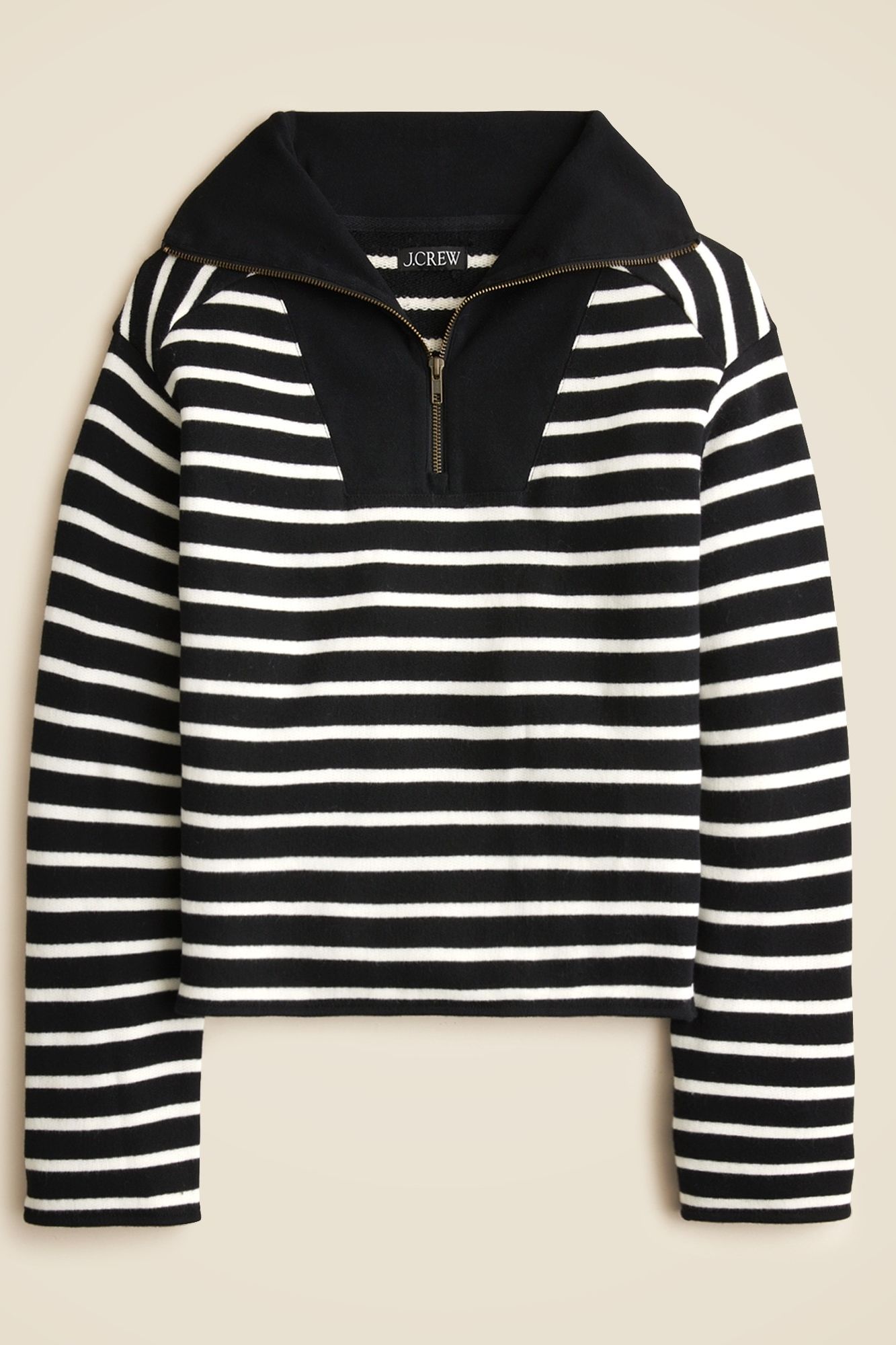 Heritage Terry Quarter-Zip Sweatshirt in Stripe
