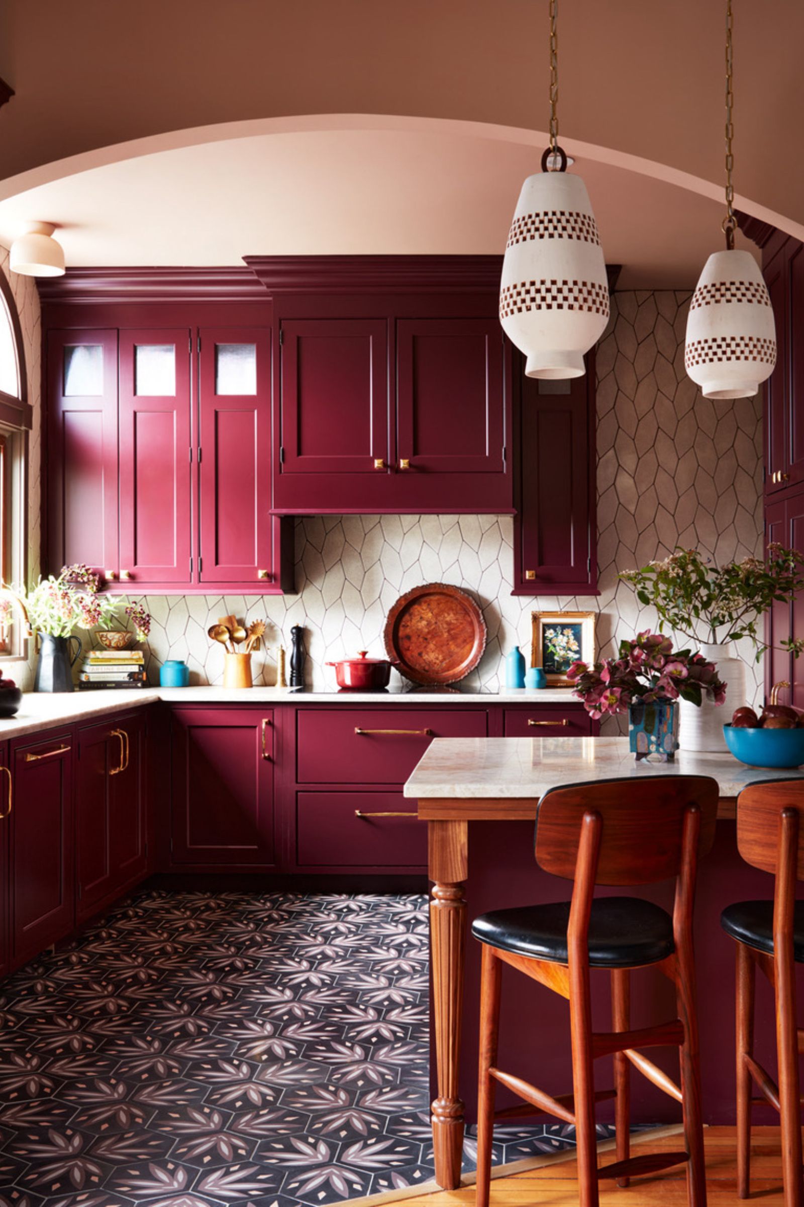 Burgundy Kitchen