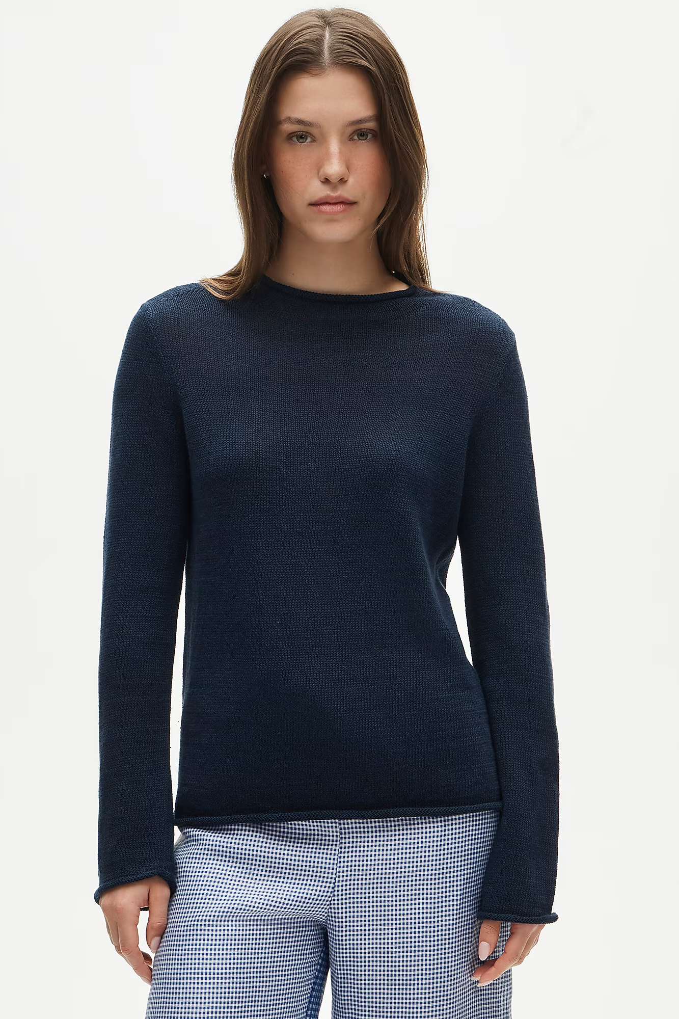 J.Crew, Summer Rollneck&amp;trade; Sweater in Linen Blend