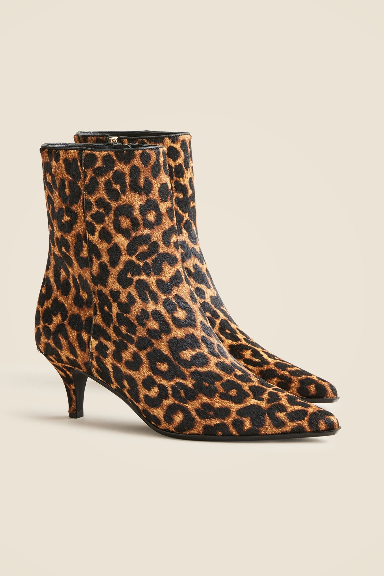 New Stevie Ankle Boots in Leopard-Print Calf Hair