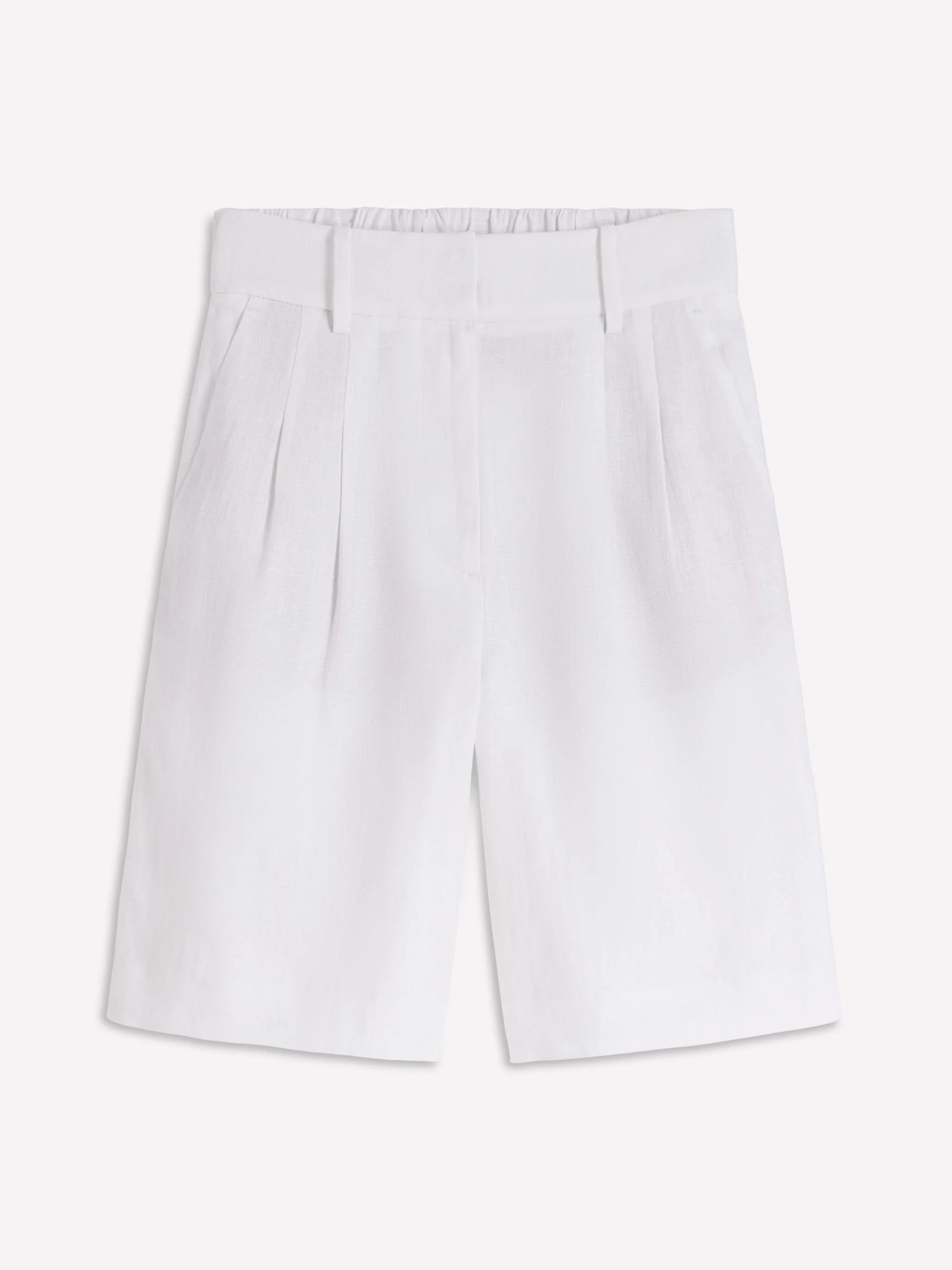 Boden, Kensington Linen Shorts-White