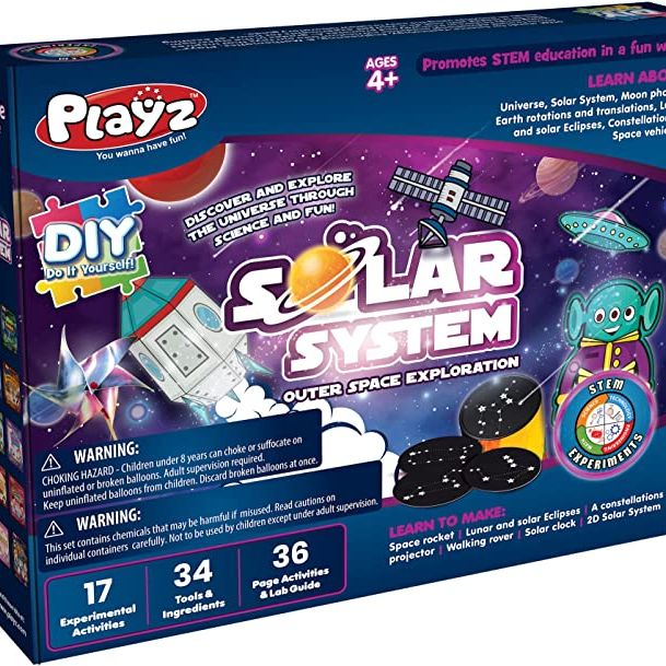 Space Science Kit, Solar System Kit With A Rocket, Outer Space Craft Stickers And More To Make A Moon Spinner~14574461 A01$nowa - View #10
