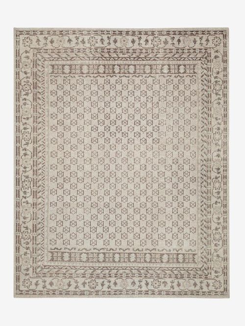 Anya Neutral Hand-Knotted Wool Rug