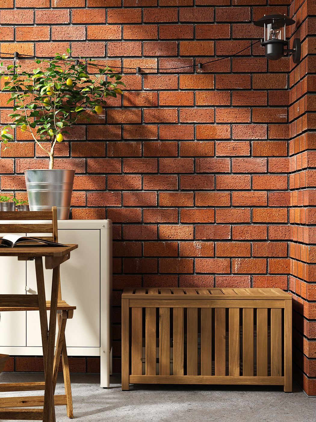 N&amp;Auml;mmar&amp;Ouml; Storage Box - Light Brown Stained Indoor/outdoor 80x40x45 Cm