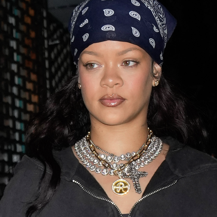 Rihanna Styles Rare Twin Chanel Bags With Puma Sneakers and