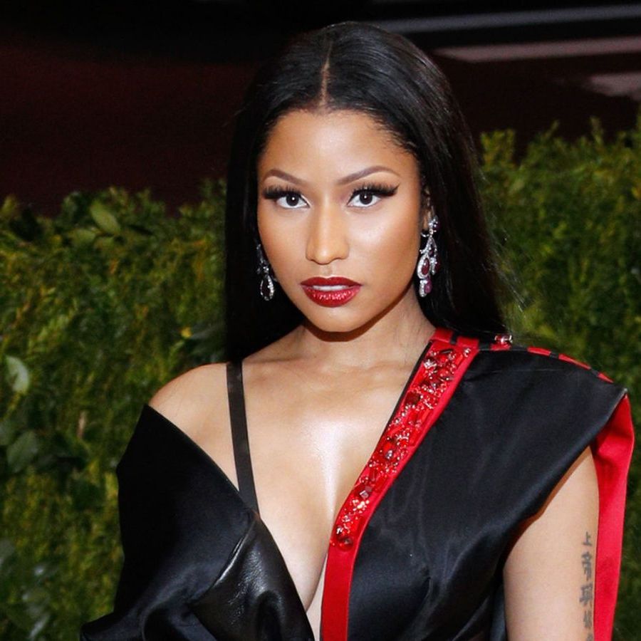 nicki minaj red dress met gala Nicki Minaj Red Outfit Dress to Impress