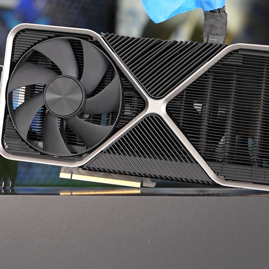 Unreleased RTX 4090 prototype disassembled — massive four-slot GPU