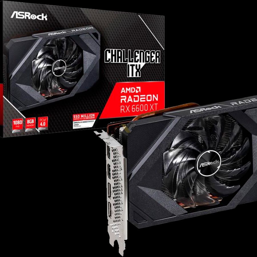 ぽっちゃん　AMD Radeon RX 6600 ASRock > AMD Radeon™ RX 6600 XT Challenger Pro 8GB OC