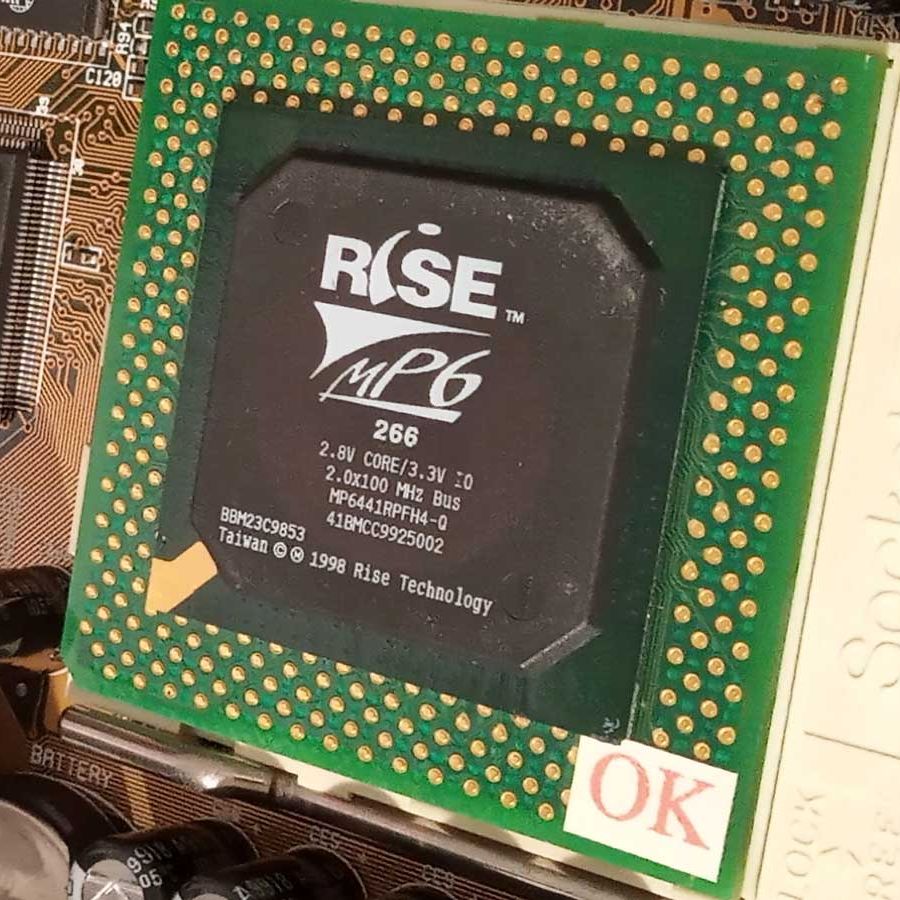 CPU Rise iDragon MP65RPAPH4-Q Rise mP6 iDragon Socket 7 CPU Review - YouTube