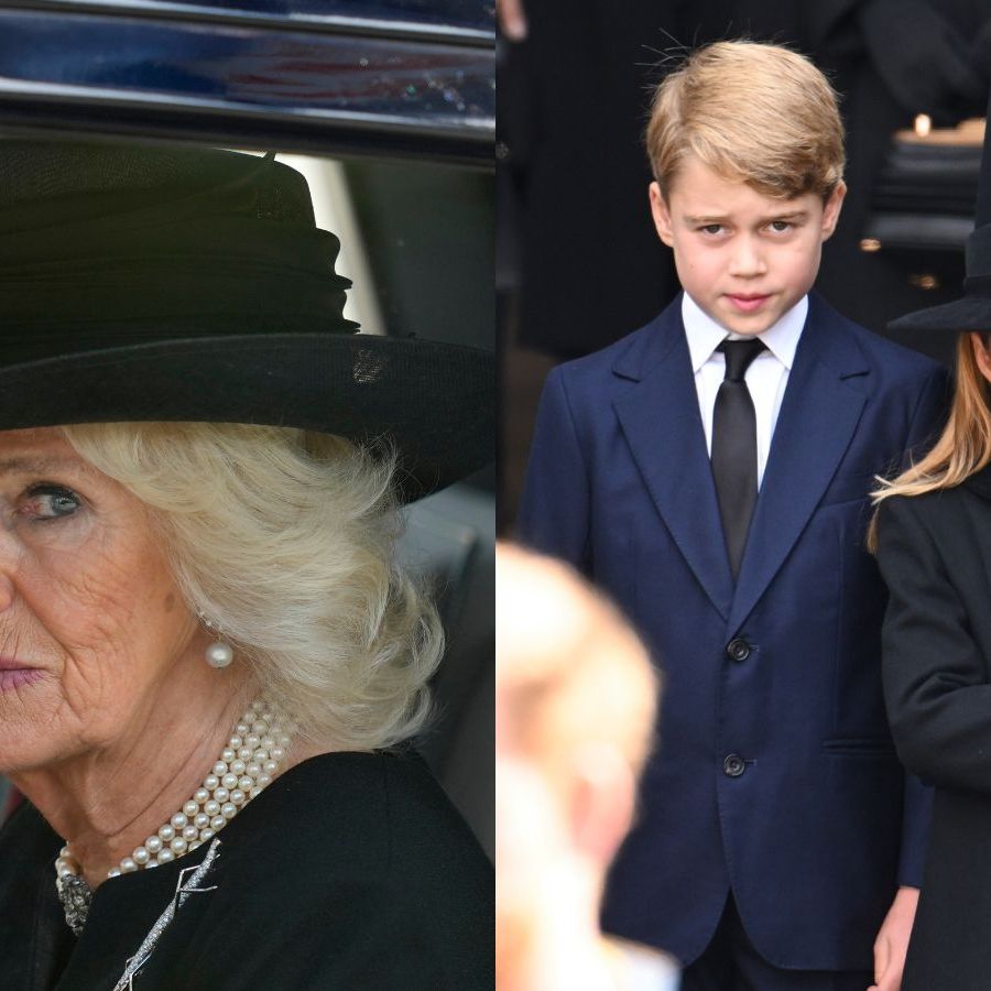 Camilla's unimpressed reaction to Charlotte and George's bickering at  Queen's funeral revealed | Woman & Home