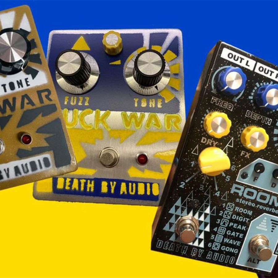 Death By Audio raffle one-off F**k War fuzz pedal and more