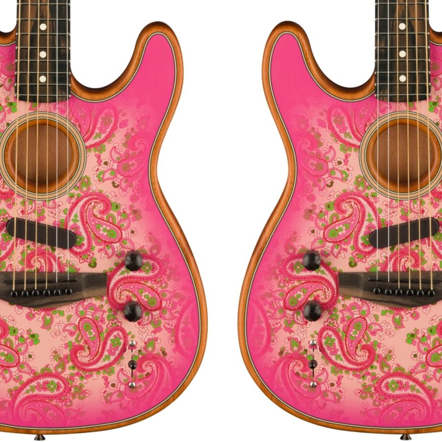 Fender's Pink Paisley American Acoustasonic Telecasters are