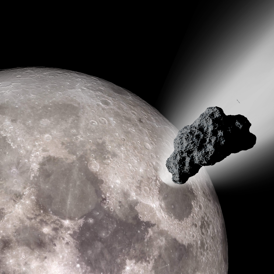 A colossal asteroid may have warped the moon from the inside out