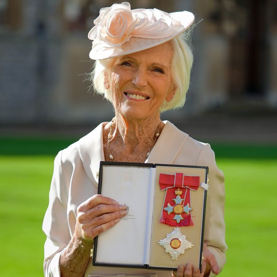 Mary Berry is given the ultimate honour from Prince Charles