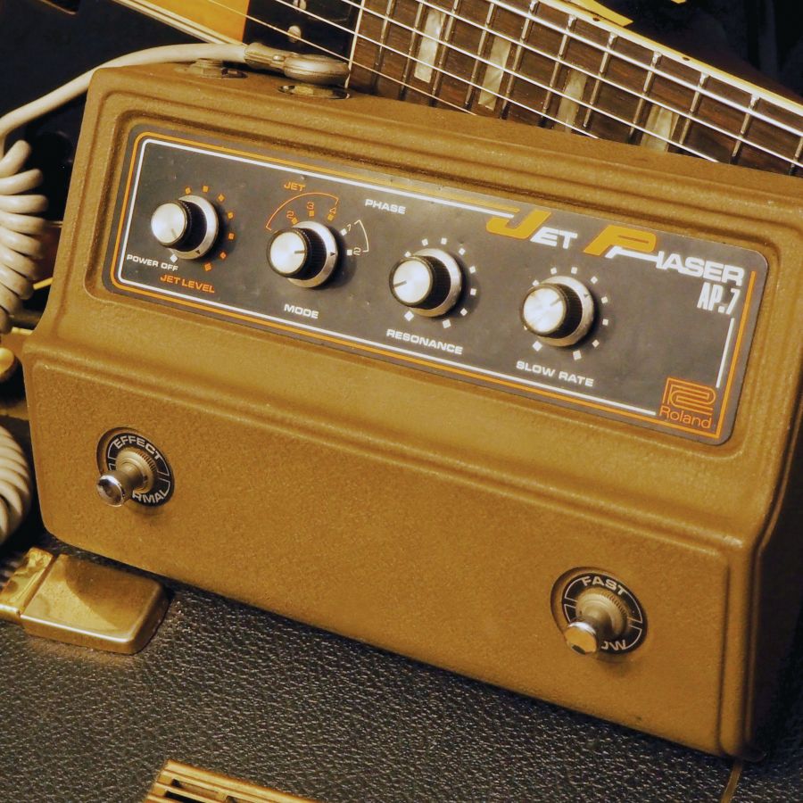 With Its Combination Fuzz-Phase Effect, Roland's Jet Phaser With Its Combination Fuzz-Phase Effect, Roland's Jet Phaser