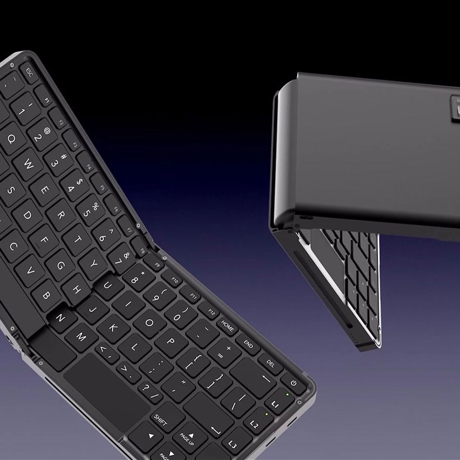 Linglong キーボードPC 本体 ミニPC Full AMD Ryzen PC crammed into a folding mini keyboard — includes