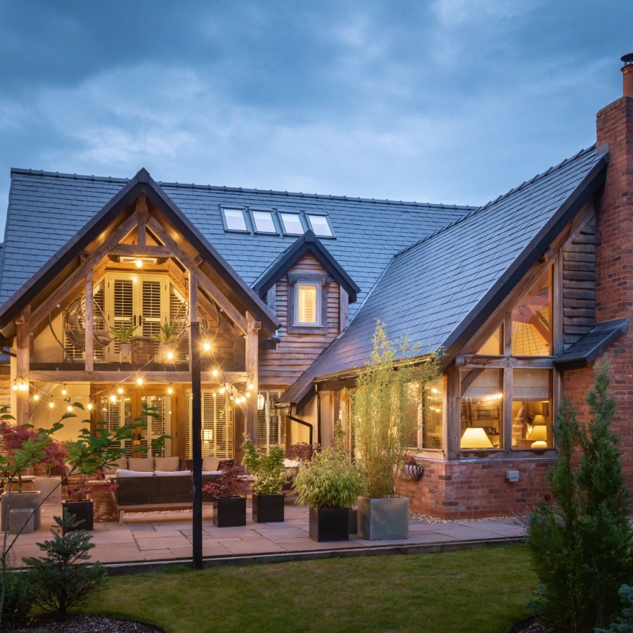 Small Timber Frame Homes Exterior Wall Precision Engineered Timber